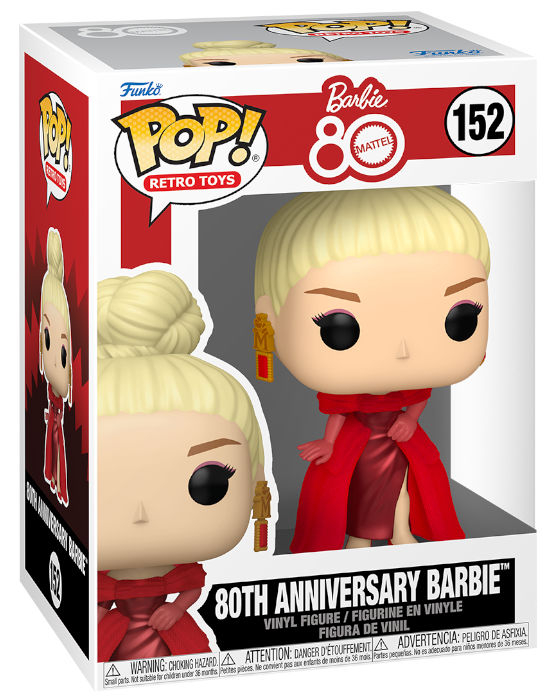Funko  Pop! Retro Toys: Barbie 80th Mattel - 80th Anniversary Barbie #152 Vinyl Figure
