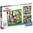 Clementoni Puzzle - Disney Mickey 3x48pcs
