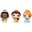 FUNKO Carrot Pocket POP blister 3 figures Disney Princess Cinderella Tiana Bella easter