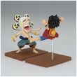 One Piece Monkey D Luffy & Enel World Collectable figure 7cm 4983164898385