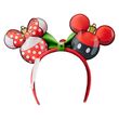LOUNGEFLY Loungefly Disney Mickey & Minnie Christmas ear headband