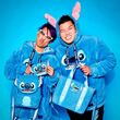 Loungefly Disney Stitch plush tote bacg with coin bag 671803478404