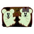 LOUNGEFLY Loungefly Disney Mickey & Minnie Floral Ghost wallet