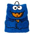 Loungefly Sesame Street Cookie Monster Plush backpack + purse 671803536524