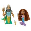 JAKKS PACIFIC Disney The Little Mermaid Ariel + Triton doll 15cm