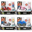 Mario Kart The Movie Super Mario Bros Vehicle + Figure 6cm (Τυχαία Επιλογή)