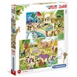Clementoni Puzzle - Zoo puzzle 2x60pcs