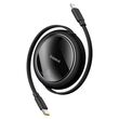 Baseus Free2Pull Expandable USB C to iP Ligtning fast charging cable 1 m 20 W Black