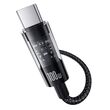 Baseus Gem USB A to USB C fast charging cable 1 m 100 W Black