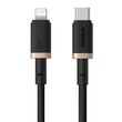 Baseus Dura Type C fast charging cable for iP 20 W 2 m Black, Gold