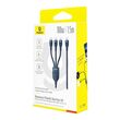 Baseus Flash Series Type C to C+C+C fast charging cable 480 Mbps Blue