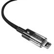 Baseus Gem USB to IP 2.4A fast charging cable 2 m Black