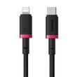 Baseus Dura Type C fast charging cable for iP 20 W 1 m Black, Red