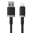 Baseus Dura Type A to IP 2.4A fast charging cable Black, Gold