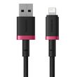 Baseus Dura Type A to IP 2.4A 2 m fast charging cable Black, Red