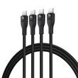 Baseus Flash Series Type C to C+C+C fast charging cable 480 Mbps Black