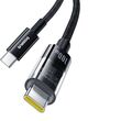 Baseus Gem USB C to USB C fast charging cable 1 m 100 W Black