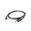 Lanberg CA-USBM-10CC-0010-BK USB cable USB 2.0 1 m Micro-USB B USB A Black