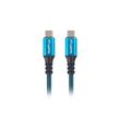 Lanberg CA-CMCM-45CU-0005-BK USB cable USB4 Gen 2x2 0.5 m USB C Black, Blue