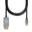 iBox ITVCDP4K video cable adapter 1.8 m USB Type-C DisplayPort Black