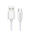 USB cable 2 m USB 2.0, USB A - USB C White SAVIO CL-168