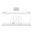 Baseus P10068307213-00 Lithium-ion power bank 5000 mAh White