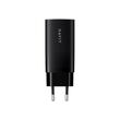 Havit UC20 - GaN 65 W three-port travel charger, black