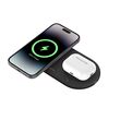 Belkin WIZ021VFBK - 2-in-1 wireless charging pad with Qi2 technology 15 W, black