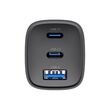 Havit UC20 - GaN 65 W three-port travel charger, black