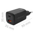 Qoltec 50766 mobile device charger Laptop, Portable gaming console, Power bank, Smartphone, Smartwatch, Tablet Black AC Fast charging Indoor