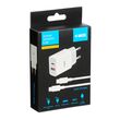 Wall charger iBOX C-36 GaN PD20W, white