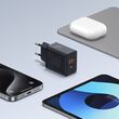Baseus P10111404113-00 Cube USB-C / USB-A 30W mains charger Black