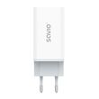 SAVIO LA-07 GaN 65W mains charger, USB, QC4.0+, PD 3.0, White
