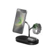 Samsung GP-PWU024WIABW mobile device charger Headset, Smartphone, Smartwatch Black, Silver USB Wireless charging Indoor