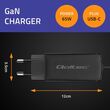 Qoltec 52419 65W GaN Super Fast Charger| 5-20V | 3-3.25A | USB-C 3.1