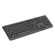 NATEC KEYBOARD TROUT SLIM USB, US LAYOUT, BLACK