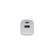 NATEC RIBERA GAN CHARGER 1X USB-A + 1X USB-C 30W WHITE