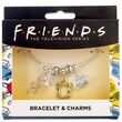 THE CARAT SHOP Friends Silver Plated Charm bracelet
