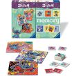 RAVENSBURGER Disney Stitch 3 puzzles + memory multipack