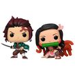FUNKO POP pack 2 figures Demon Slayer Kimetsu no Yaiba Tanjiro & Nezuko Exclusive