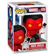FUNKO POP figure Marvel Red Hulk with Snowman