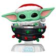 FUNKO POP figure Star Wars Grogu with Santa Hat in Pram