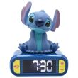 LEXIBOOK Disney Stitch digital 3D alarm clock light and sound