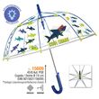 PERLETTI Cool Shark transparent automatic umbrella 45cm