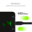 Green Cell KABGC03 USB cable 0.25 m USB A USB C Black