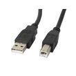 Lanberg CA-USBA-11CC-0030-BK USB cable USB 2.0 3 m USB B Black