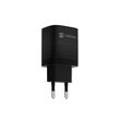 NATEC RIBERA GAN CHARGER 1X USB-A + 1X USB-C 30W BLACK