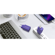 Riversong Travel Adapter SafeKub D2 2.4A Dual USB Purple
