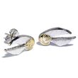 THE CARAT SHOP Harry Potter Deathly Hallows Golden Snitch Platform earrings set