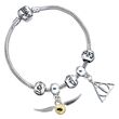 THE CARAT SHOP Harry Potter Deathly Hallows Snitch 3 Spellbeads silver charm bracelet